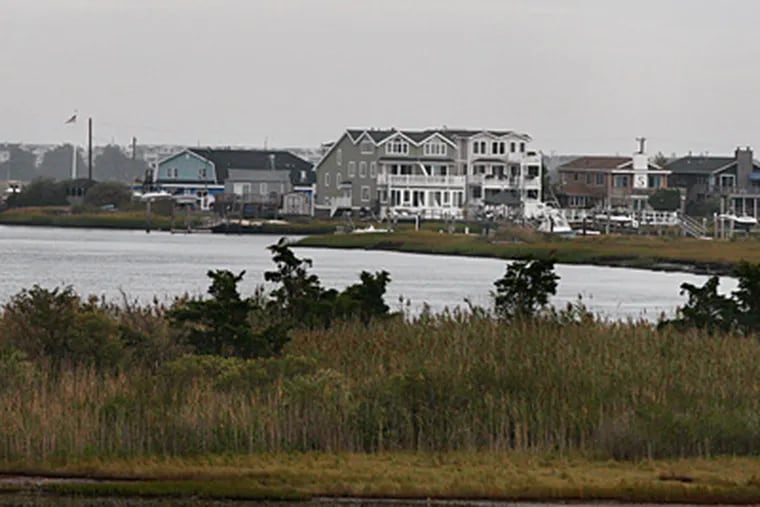 A view of Avalon, N.J., from the large bridge on Avalon Boulevard. Census figures show that the barrier island's year-round population declined last decade as people sold their homes when prices surged, or fled the state's high cost of living. (Elizabeth Robertson/File)