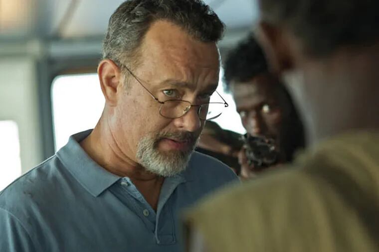 Tom Hanks stars as Richard Phillips in "Captain Phillips," based on the story of a cargo ship taken by pirates.