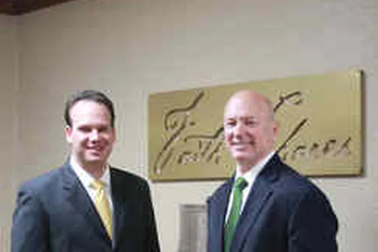 FaithShares Trust is headed by Thompson S. Phillips Jr. (left), president, and Garrett Stevens, portfolio manager. The Oklahoma company last week rolled out three exchange-traded funds with a Christian focus.