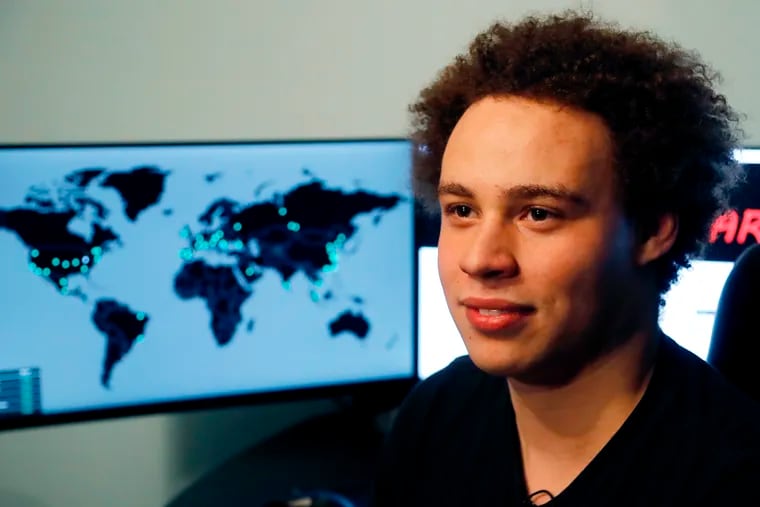 Marcus Hutchins, a British cybersecurity expert, during an interview in Ilfracombe, England in May 2017. The British cybersecurity researcher credited with stopping a worldwide computer virus in 2017 has pleaded guilty to developing malware to steal banking information. Federal prosecutors in Wisconsin and Hutchins’ attorneys said in an April 19, 2019 filing that the 24-year-old is pleading guilty to developing the malware and conspiring to distribute it from 2012 to 2015.
