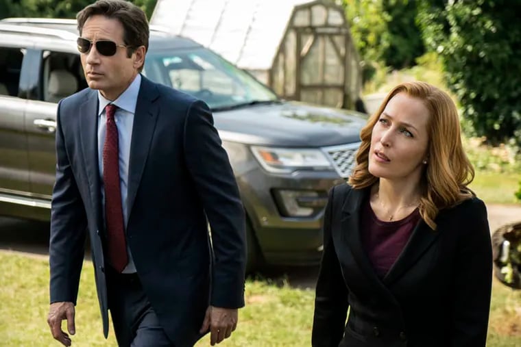 David Duchovny and Gillian Anderson in the "Founder's Mutation season premiere of THE X-FILES, part two, airing Monday, Jan. 25 (8:00-9:00 PM ET/PT) on FOX. Credit:  Ed Araquel / FOX