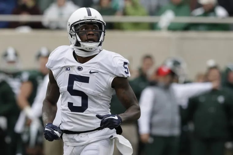 Penn State wide receiver DaeSean Hamilton is one of five players remaining from the 2013 recruiting class that endured NCAA sanctions.