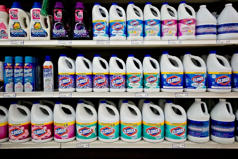 In this file photo, bleach products are on display at a supermarket in Princeton, Illinois. Robert Baldwin, a Willingboro pastor, is accused of providing thousands of Ugandans with a "miracle mineral solution" that contains chlorine dioxide, an industrial bleach, to treat conditions including malaria, cancer and HIV/AIDS.