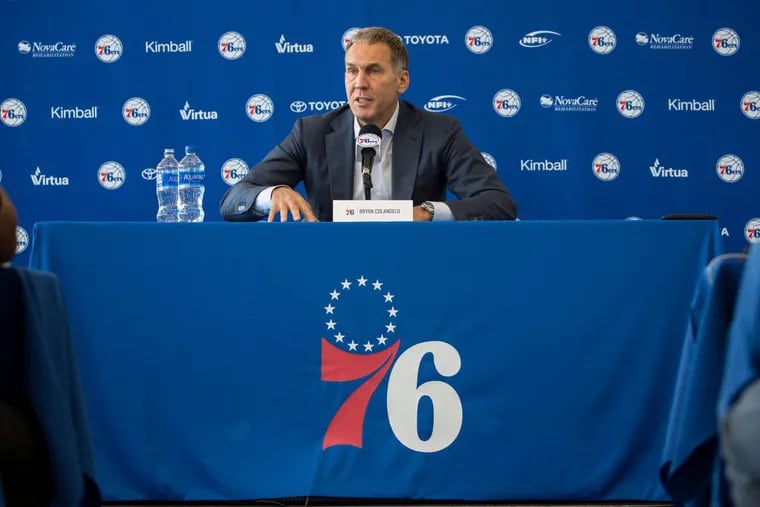 Bryan Colangelo and the Sixers’ will have the 10th pick in the 2018 NBA draft.