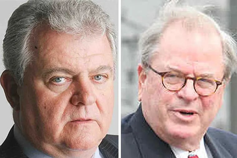 The office of U.S. Rep. Bob Brady (left) was named in a probe of traffic ticket fixing in Philly Courts. The investigation was launched at the request of Pennsylvania Chief Justice Ron Castille (right).