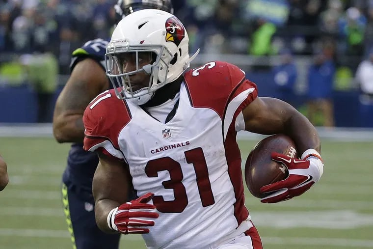 The Arizona Cardinals’ David Johnson in action against the Seattle Seahawks last December.