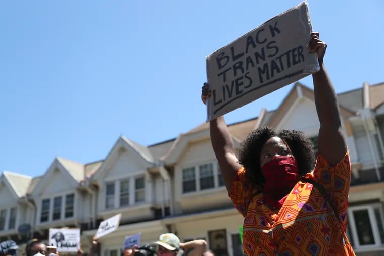 Protesters gather near 62nd and Osage on Saturday for a rally and march to remember the MOVE bombing victims and protest police brutality. LGBTQ leaders are planning a Pride month "Queer March for Black Lives" as the community mourns a black transgender woman recently killed.