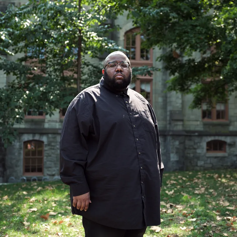 Tyshawn Sorey on the Penn campus. "A lot of composers, especially Black composers, go on misunderstood, overlooked or ignored completely, and it’s a blessing to see there’s a lot of meritorious work receiving such recognition by the Pulitzer board and [like-minded] institutions,” he said.