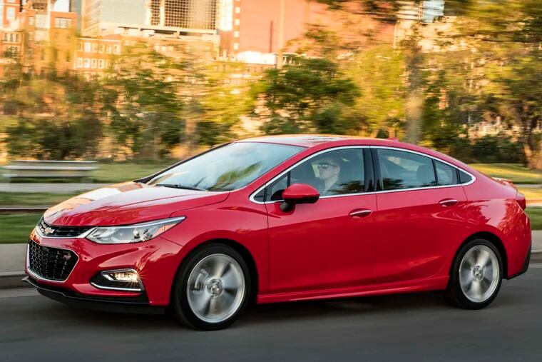 The 2017 Chevy Cruze sedan. The Cruze has had global sales of four million since 2008.