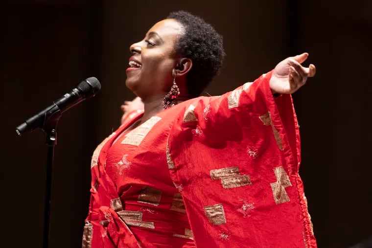 Singer Ledisi performed the songs of Nina Simone with the Philadelphia Orchestra on Friday night at the Mann.
