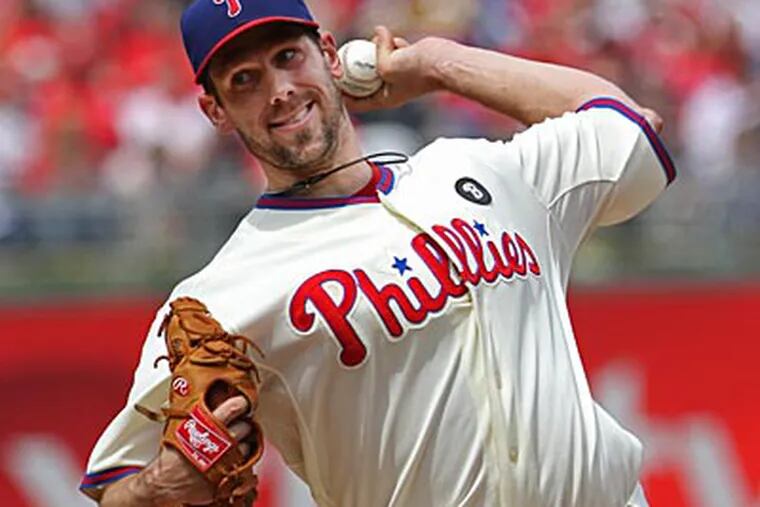 Cliff Lee faces his former team, the Texas Rangers, on Saturday night. (Michael Bryant/Staff Photographer)