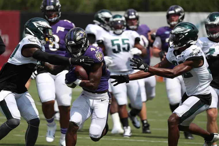 The controlled scrimmages against the Ravens will be the only contact with opposing teams for many Eagles starters until the regular season.