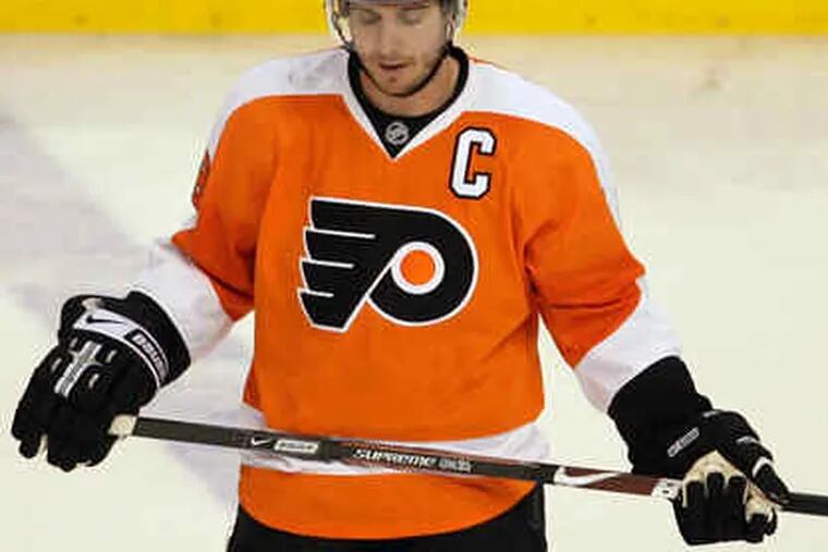 Center Mike Richards was named Flyers' captain last year.