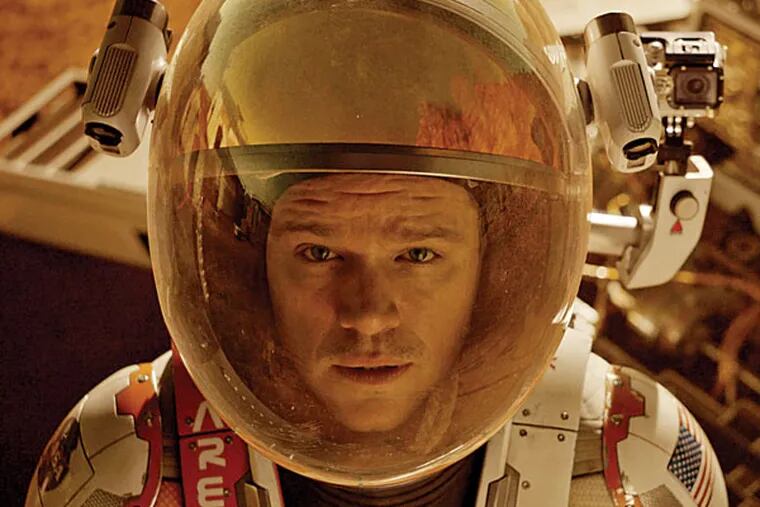 Astronaut Mark Watney (Matt Damon) finds himself stranded and alone on Mars, in  "The Martian." (Photo:   Twentieth Century Fox )