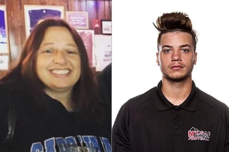 Tyler Dralle (right) was found guilty by a Camden County jury of murder in the shooting death of Deanna Scordo (left) in 2017.