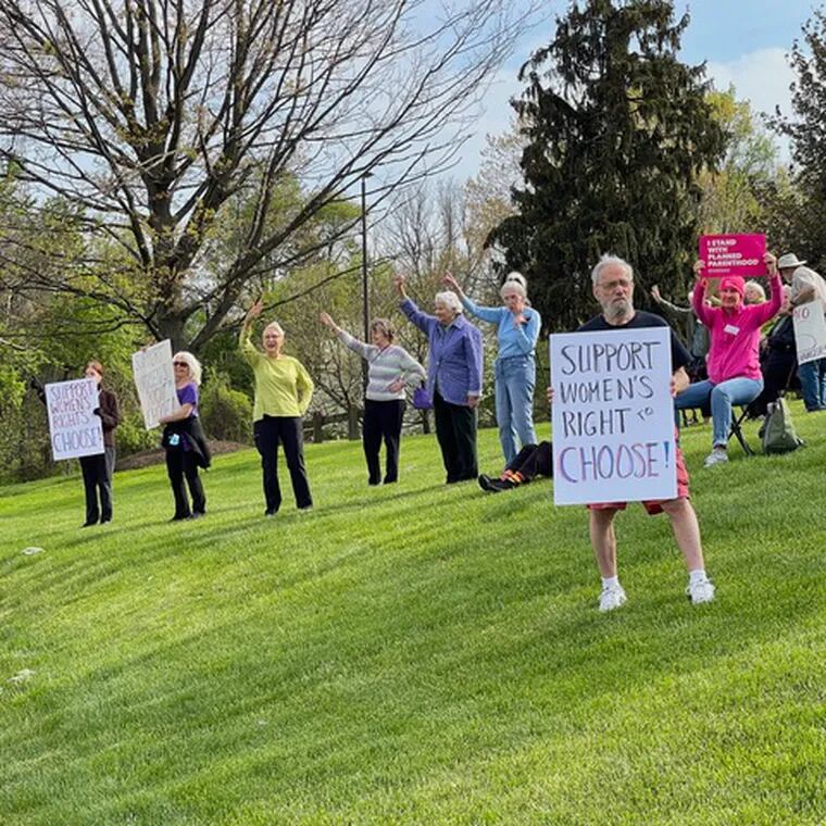 Rebecca Pepper Sinkler and her "Silent Generation" peers protesting abortion rights in 2023. Her generation grew up "reading Betty Friedan’s Feminist Mystique (1963), reinventing pop music, heeding the calls of Martin Luther King and Malcolm X, marching for civil rights and against the war, and making trouble — good and bad," she writes.