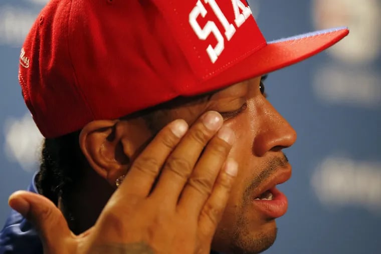 Allen Iverson gets emotional in remembering Phil Jasner and others who were close to him during his career.