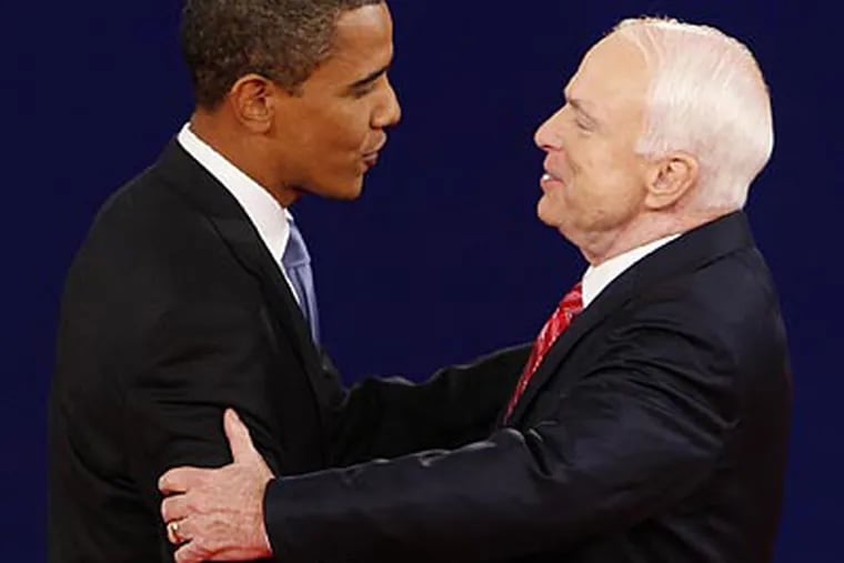 Despite losing the presidential election to Barack Obama, John McCain may become the president-elect’s best bipartisan partner. (Ron Edmonds/AP file photo)
