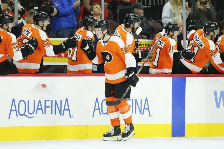 Nolan Patrick and the Philadelphia Flyers face the Boston Bruins on Saturday.