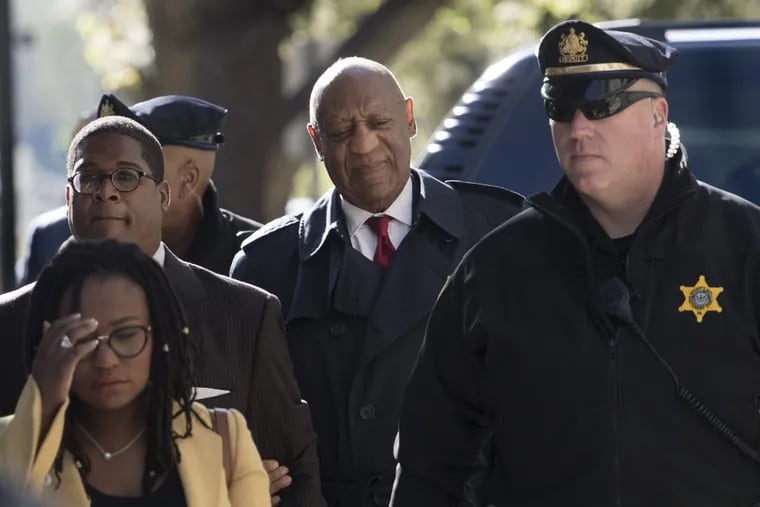Bill Cosby arrives for his sexual assault trial in Norristown.