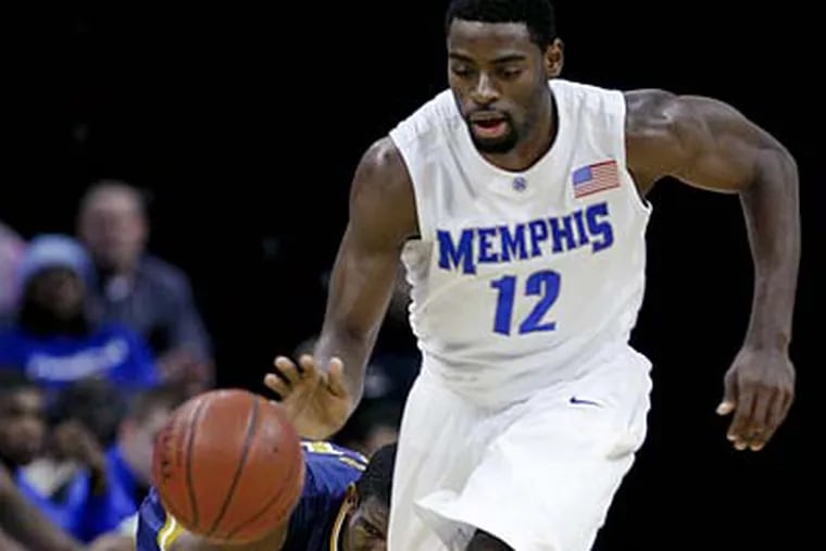 Tyreke Evans, the 6-5 Memphis shooting guard from American Christian, is projected to be a lottery pick in the NBA Draft. (Lance Murphey/AP file photo)