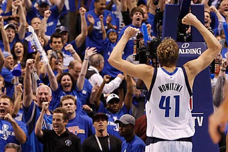 Dirk Nowitzki and the Mavericks will face the Miami Heat in the NBA Finals. (Eric Gay/AP Photo)