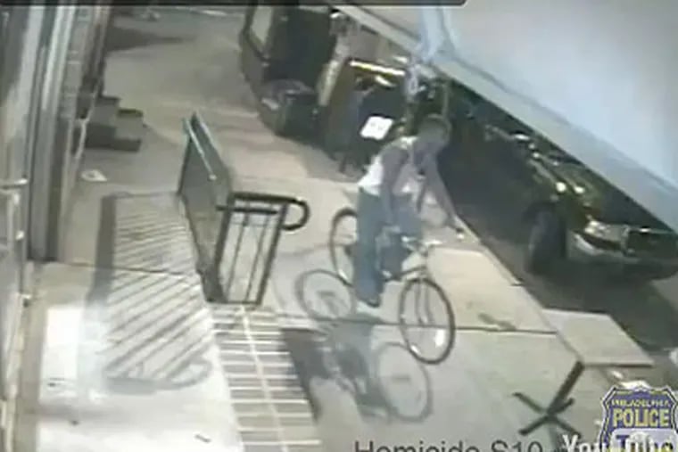 Police release video of cyclist following Sabina