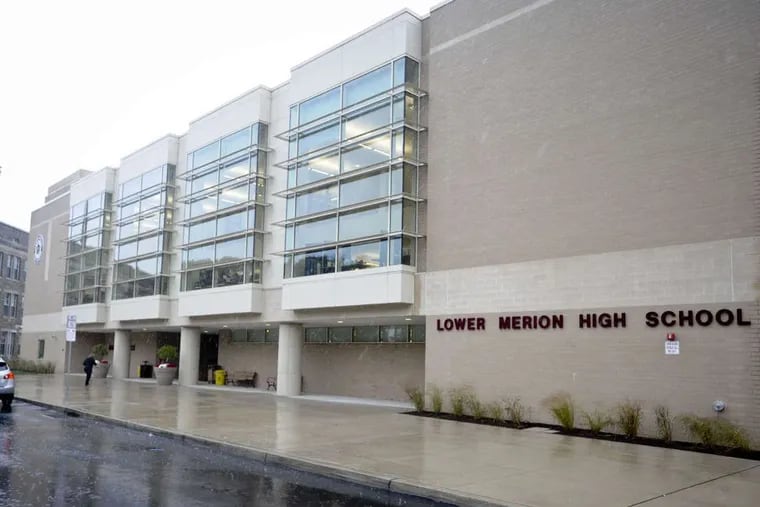 The main entrance at Lower Merion High School. October 11, 2013 ( RON TARVER / Staff Photographer )