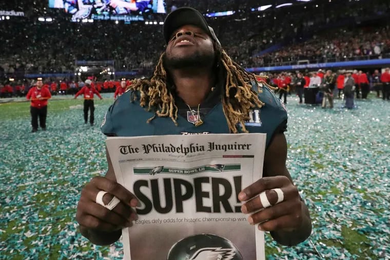 Jay Ajayi was one of the stars of the Eagles team that won the Super Bowl in 2018.
