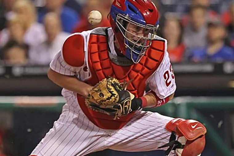 The Phillies placed Brian Schneider on the 15-day disabled list with a strained left hamstring. (Michael Bryant/Staff file photo)