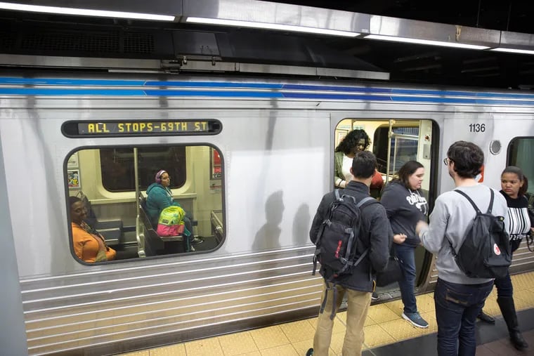 SEPTA subway trains are running again at 8th and Market streets, in Philadelphia, Monday, November 7, 2016.