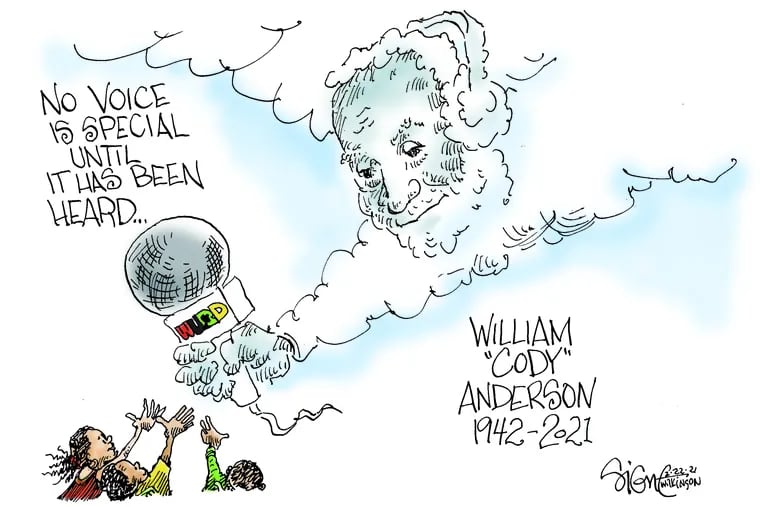 William "Cody" Anderson remembered by cartoonist Signe Wilkinson.