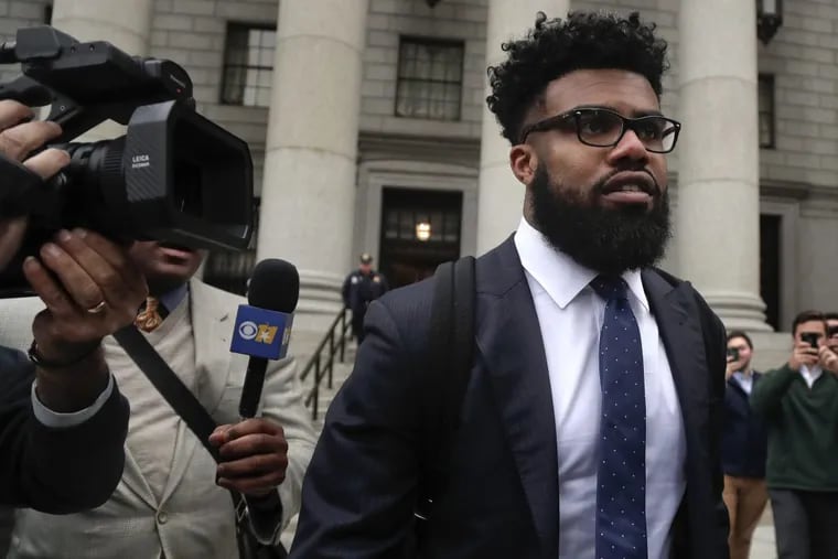 Ezekiel Elliott fought the law of the NFL and didn’t win.  (AP Photo/Julie Jacobson.)