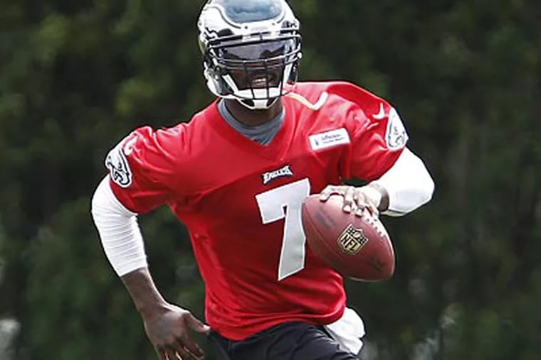 "Nobody has come to me and told me, ‘Your future lies in this season,'" Michael Vick said. (David Maialetti/Staff Photographer)