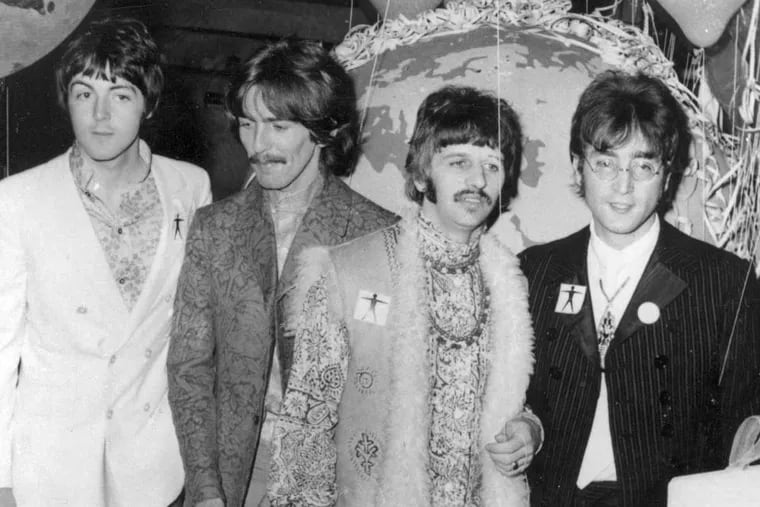 The Beatles (from left) Paul McCartney, George Harrison, Ringo Starr, and John Lennon, in London on June 24, 1967.