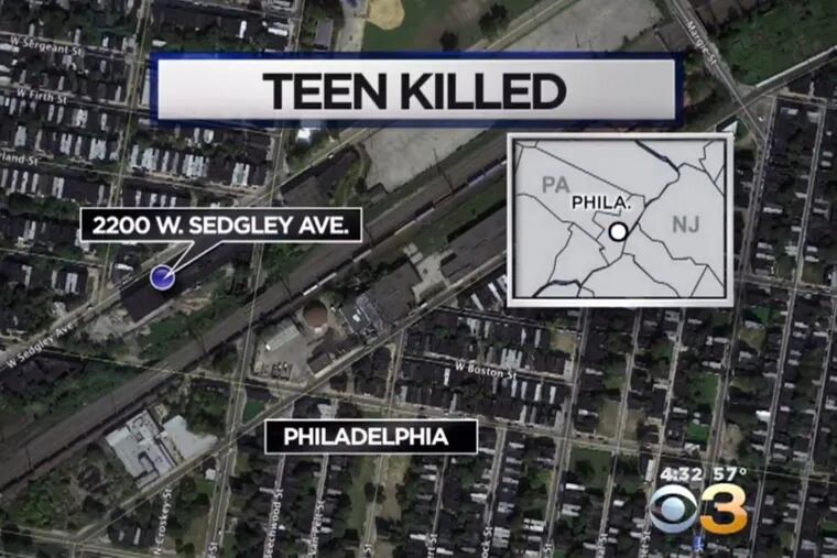 The teen, whose identity was not released, was taken to Temple University Hospital, where he was pronounced dead at 4:58 p.m.
