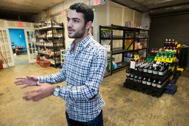 goPuff co-founder and former Drexel student Yakir Gola, 23, in their expanded warehouse on July 11, 2017.