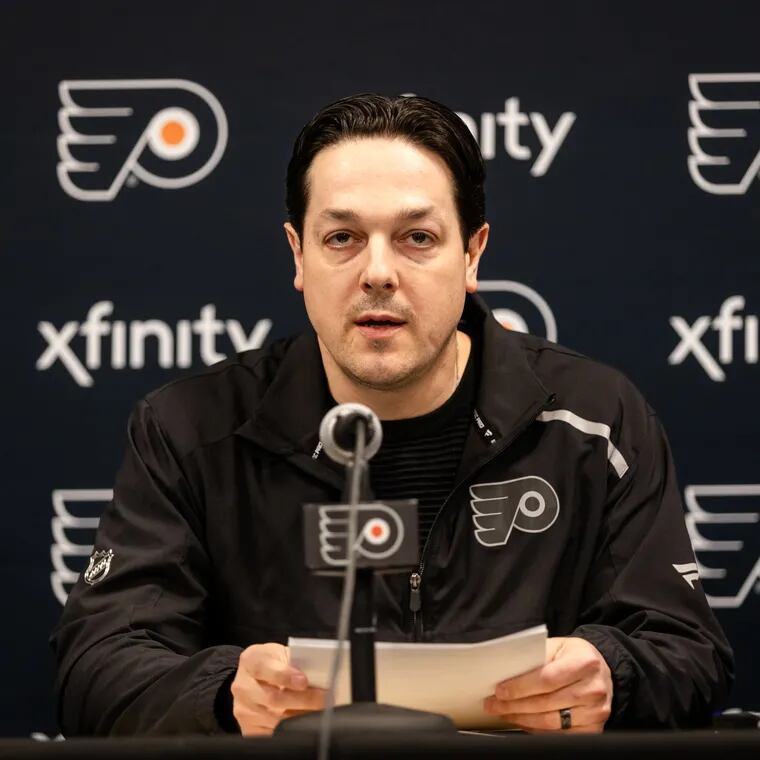 Flyers general manager Danny Brière will have nine picks in the NHL draft and could come up with a 10th.