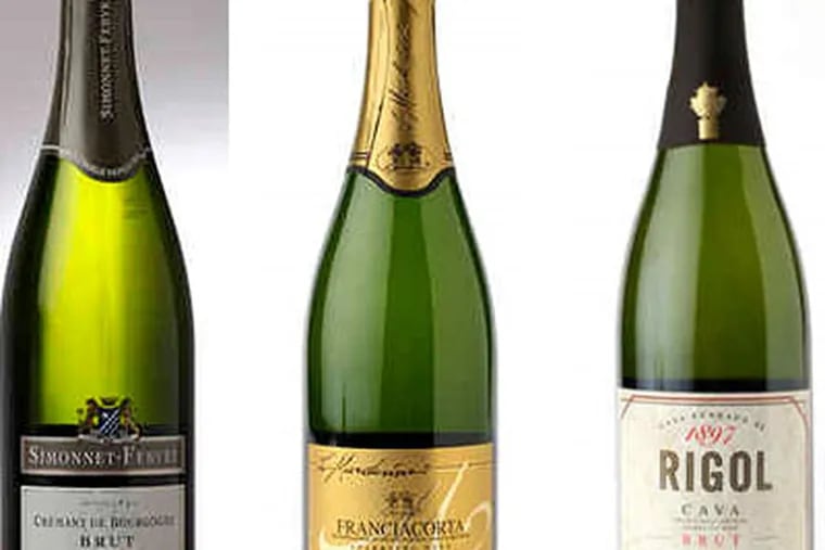 Here are but three relatively affordable alternatives to ring in the New Year when compared to their pricey French cousins. Some even hail from the Champagne region.