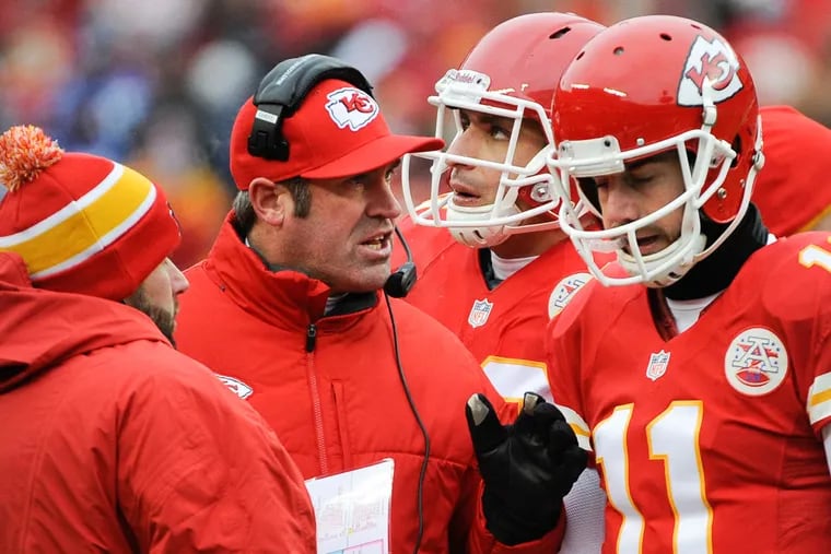 Doug Pederson as offensive coordinator of the Chiefs in 2013.