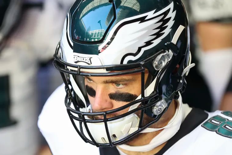 The future for Eagles tight end Zach Ertz is uncertain after a disappointing 2020 season.
