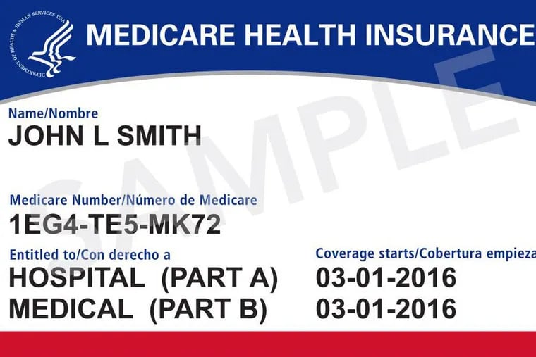 Mockup of the new Medicare Health Insurance card from Medicare.gov