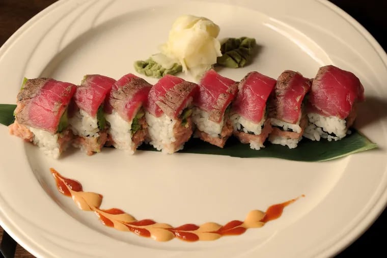 Renowned area sushi chef Armiyanto Harry Setiyaki is now the resident sushi chef at Cabanas and Iron Pier Craft House in Cape May. This is the Iron Pier Roll ($20) made up of chopped spicy tuna and avocado, topped with seared sashimi tuna and toasted black sesame.
