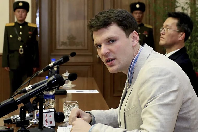 On Feb. 29, 2016, Otto Warmbier was presented to reporters by his North Korean captors.