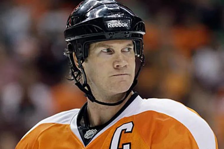 Defenseman Chris Pronger is in his first season as the Flyers captain. (Matt Slocum/AP)