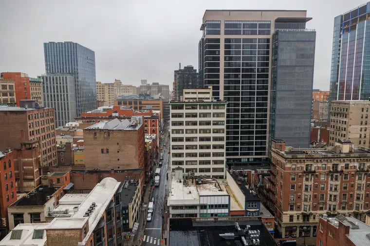 View of Philadelphia's skyline in March.