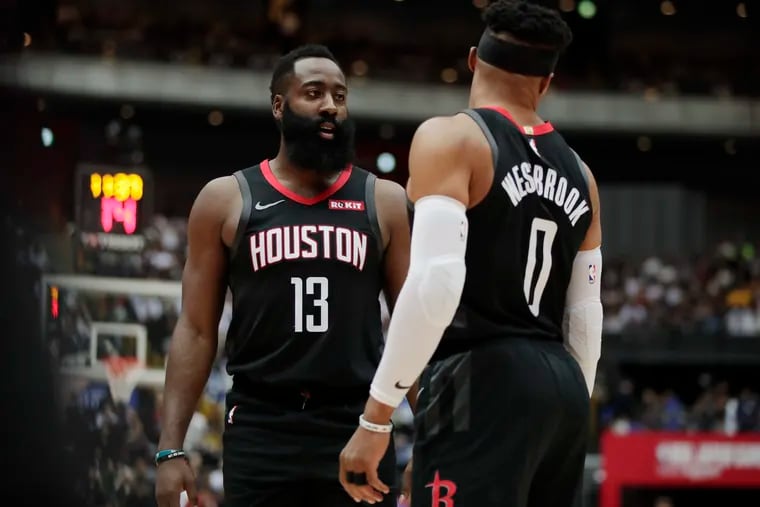 James Harden and Russell Westbrook were both reportedly unhappy after the Rockets' finish last season.