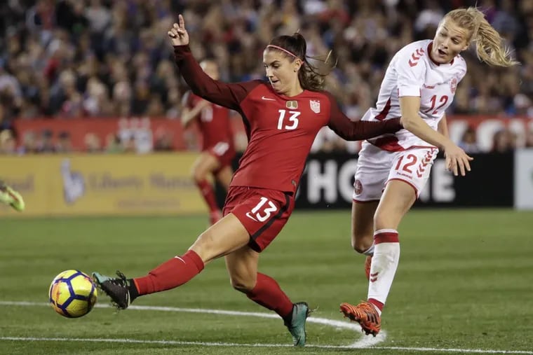 Alex Morgan had seven goals and two assists in 14 games for the United States women’s national soccer team in 2017.