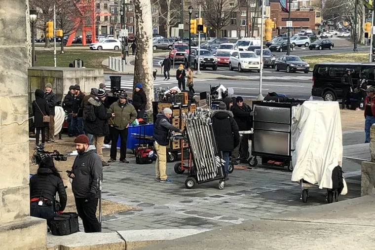 &quot;Creed II&quot; started filming at the Art Museum steps on Thursday.
