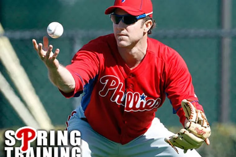 Chase Utley looks likely to start the season on the disabled list. (Yong Kim/Staff Photographer)